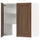 METOD - METOD Wall cb f extr hood w shlf/door, white Enköping/brown walnut effect, 80x80 cm