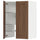 METOD - METOD Wall cb f extr hood w shlf/door, white Enköping/brown walnut effect, 60x80 cm