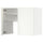 METOD - Wall cb f extr hood w shlf/door, white/Havstorp beige , 80x60 cm