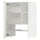 METOD - Wall cb f extr hood w shlf/door, white/Havstorp beige , 60x80 cm