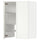 METOD wall cb f extr hood w shlf/door, white/Havstorp beige, 60x80 cm