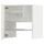 METOD - METOD Wall cb f extr hood w shlf/door, white/Havstorp beige, 60x60 cm