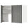METOD wall cb f extr hood w shlf/door, white/Kalhyttan dark grey concrete effect, 80.0x60.0x38.6 cm