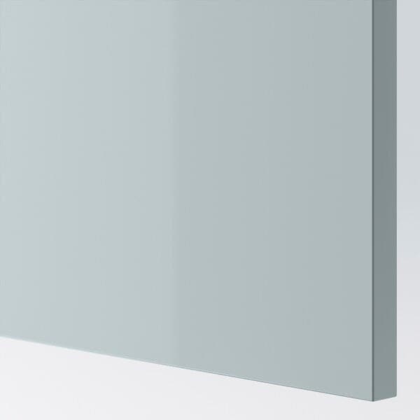 Ikea METOD - Wall cb f extr hood w shlf/door, white/Kallarp light grey-blue , 60x100 cm