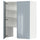 METOD wall cb f extr hood w shlf/door, white/Kallarp light grey-blue, 80.0x100.0x38.7 cm
