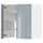 METOD wall cb f extr hood w shlf/door, white/Kallarp light grey-blue, 60.0x60.0x38.7 cm