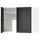 METOD wall cb f extr hood w shlf/door, white/Lerhyttan black stained, 80x60 cm
