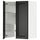 METOD wall cb f extr hood w shlf/door, white/Lerhyttan black stained, 60x80 cm