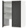 METOD wall cb f extr hood w shlf/door, white/Nickebo matt anthracite, 80x100 cm