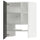METOD wall cb f extr hood w shlf/door, white/Nickebo matt anthracite, 60x80 cm