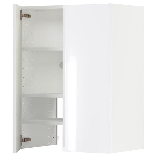 Ikea METOD - Wall cb f extr hood w shlf/door, white/Ringhult white, 60x80 cm