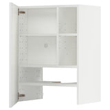 METOD wall cb f extr hood w shlf/door, white/Ringhult white, 60x80 cm