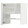 METOD wall cb f extr hood w shlf/door, white/Ringhult white, 60x60 cm