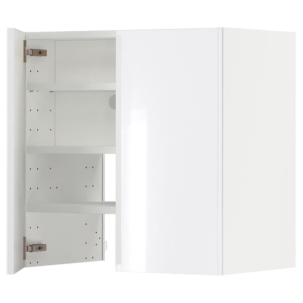 Ikea METOD - Wall cb f extr hood w shlf/door, white/Ringhult white , 60x60 cm