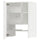 METOD wall cb f extr hood w shlf/door, white/Ringhult light grey, 60x80 cm