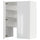 METOD wall cb f extr hood w shlf/door, white/Ringhult light grey, 80x100 cm
