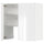 METOD wall cb f extr hood w shlf/door, white/Ringhult light grey, 80x80 cm