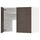 METOD wall cb f extr hood w shlf/door, white/Sinarp brown, 80x60 cm