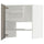 METOD wall cb f extr hood w shlf/door, white/Stensund beige, 60x60 cm