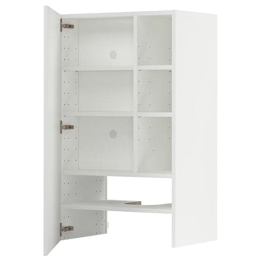 METOD - Wall cb f extr hood w shlf/door, white/Stensund white , 60x100 cm - best price from Maltashopper.com 19504227