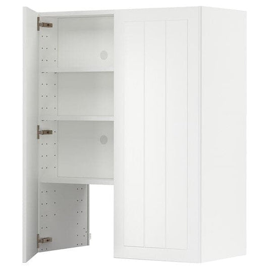 METOD - Wall cb f extr hood w shlf/door, white/Stensund white , 80x100 cm - best price from Maltashopper.com 19504294
