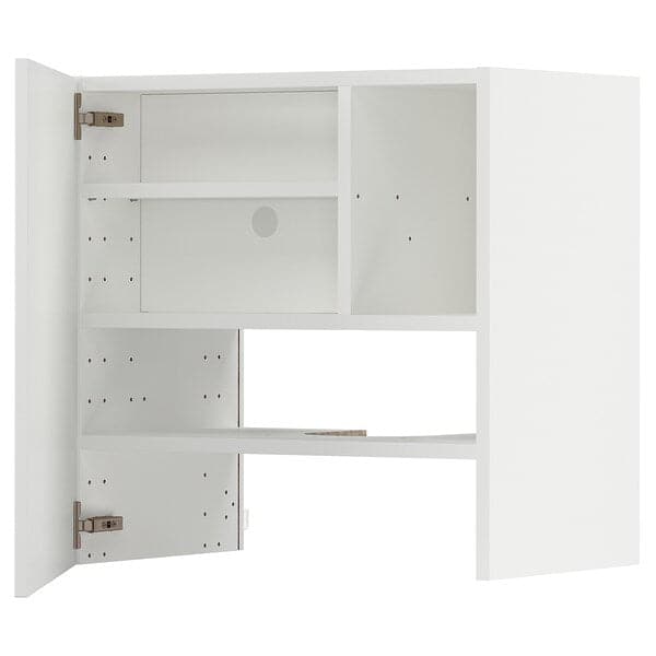 Ikea METOD - Wall cb f extr hood w shlf/door, white/Stensund white, 60x60 cm