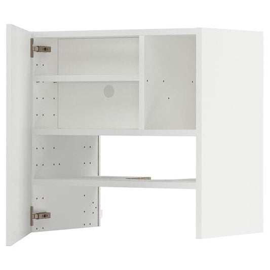 Ikea METOD - Wall cb f extr hood w shlf/door, white/Stensund white, 60x60 cm