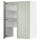 METOD wall cb f extr hood w shlf/door, white/Stensund light green, 80x100 cm