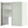 METOD wall cb f extr hood w shlf/door, white/Stensund light green, 80x80 cm
