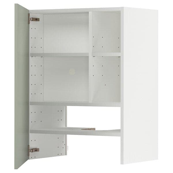 Ikea METOD - Wall cb f extr hood w shlf/door, white/Stensund light green, 60x80 cm