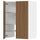 METOD - METOD Wall cb f extr hood w shlf/door, white/Tistorp brown walnut effect, 60x80 cm