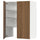 METOD wall cb f extr hood w shlf/door, white/Tistorp brown walnut effect, 80x100 cm