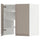 METOD wall cb f extr hood w shlf/door, white/Upplöv matt dark beige, 60x60 cm
