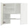 METOD - METOD Wall cb f extr hood w shlf/door, white/Vallstena white, 60x60 cm