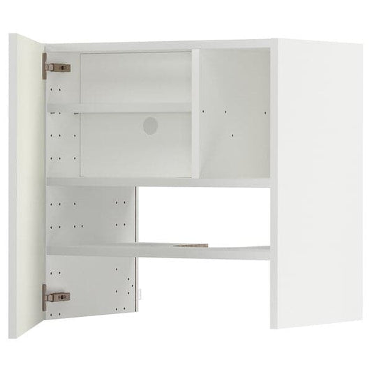 Ikea METOD - Wall cb f extr hood w shlf/door, white/Vallstena white, 60x60 cm