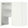 METOD - METOD Wall cb f extr hood w shlf/door, white/Vallstena white, 80x80 cm