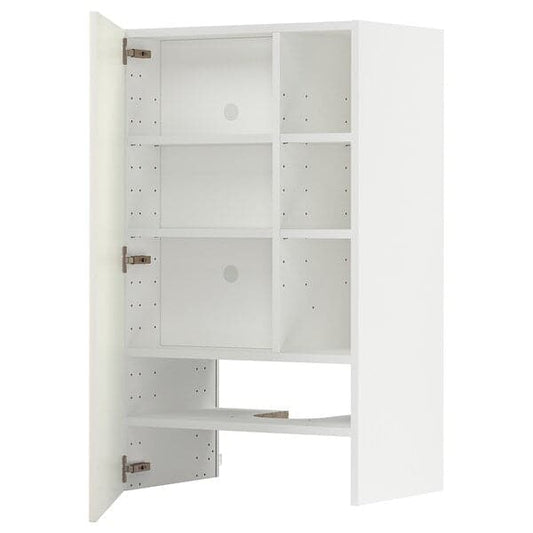 Ikea METOD - Wall cb f extr hood w shlf/door, white/Veddinge white, 60x100 cm