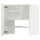 METOD wall cb f extr hood w shlf/door, white/Veddinge white, 60x60 cm