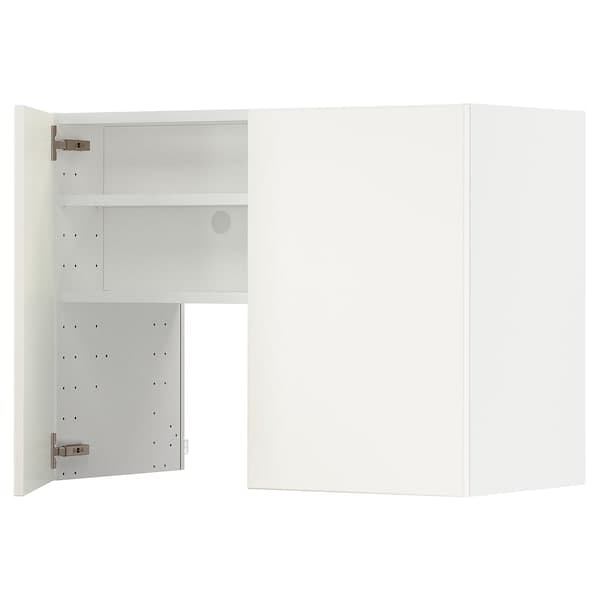 Ikea METOD - Wall cb f extr hood w shlf/door, white/Veddinge white, 80x60 cm