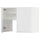 METOD wall cb f extr hood w shlf/door, white/Voxtorp matt white, 80x60 cm