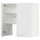 METOD wall cb f extr hood w shlf/door, white/Voxtorp matt white, 80x80 cm