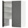 METOD wall cb f extr hood w shlf/door, white/Voxtorp dark grey, 80x100 cm