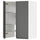METOD wall cb f extr hood w shlf/door, white/Voxtorp dark grey, 60x80 cm