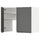 METOD wall cb f extr hood w shlf/door, white/Voxtorp dark grey, 80x60 cm