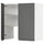 METOD wall cb f extr hood w shlf/door, white/Voxtorp dark grey, 80x80 cm