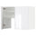 METOD wall cb f extr hood w shlf/door, white/Voxtorp high-gloss/white, 80x60 cm