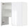 METOD wall cb f extr hood w shlf/door, white/Voxtorp high-gloss/white, 80x80 cm