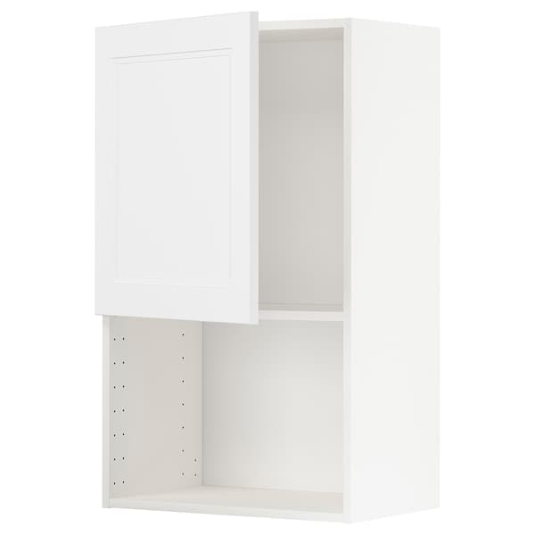 Ikea METOD - Wall cabinet for microwave oven, white/Axstad matt white, 60x100 cm
