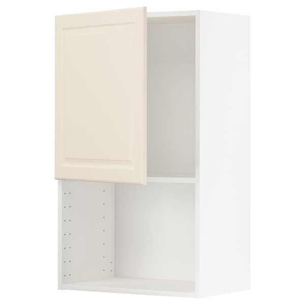 Ikea METOD - Wall cabinet for microwave oven, white/Bodbyn off-white, 60x100 cm