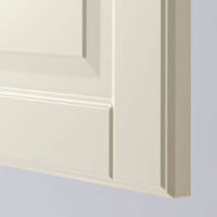 METOD wall cabinet for microwave oven, white/Bodbyn off-white, 60x80 cm